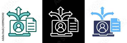 Information Sharing triplestyle icon