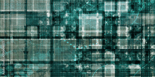 Tableau sur toile Digital Science