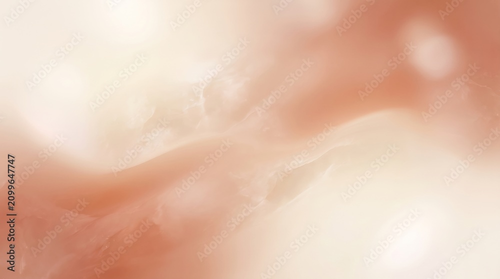 Fototapeta premium Soft peach gradient background with blurred light effects gradient abstract spectrum holographic iridescent creative