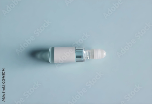 Clear glass roll on bottle ...