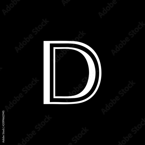 D Letter Logo Icon Vector Design
