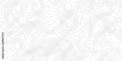 Geometric gray topography map contour line elegant elevation area paper design creating organic terrain spiral lines pattern.