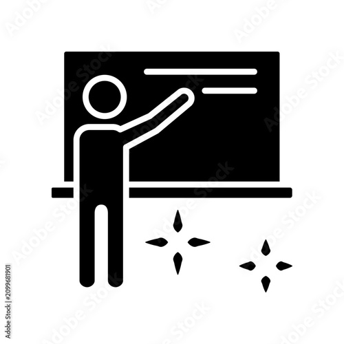 Teacher icon template design