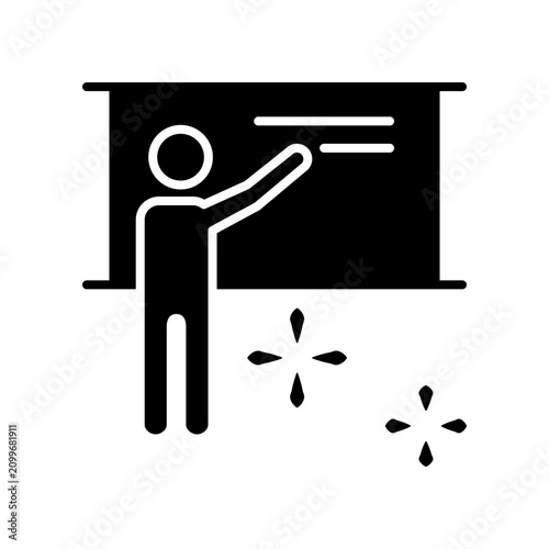 Teacher icon template design
