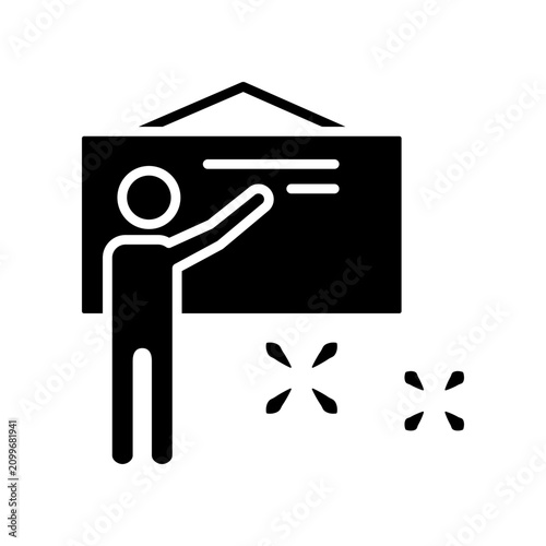Teacher icon template design