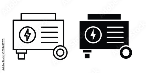 Obraz na płótnie Generator icon editable graphics bundle