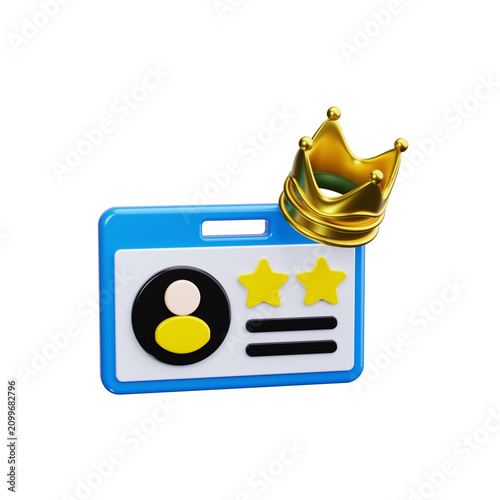 crown 3d render icons