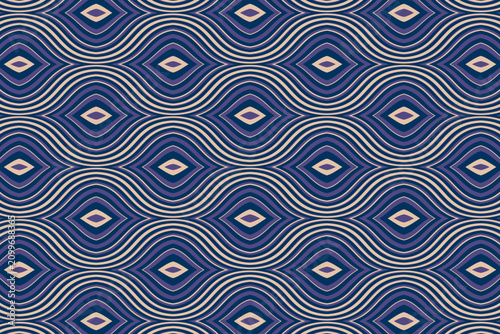 Retro-style seamless geometric pattern