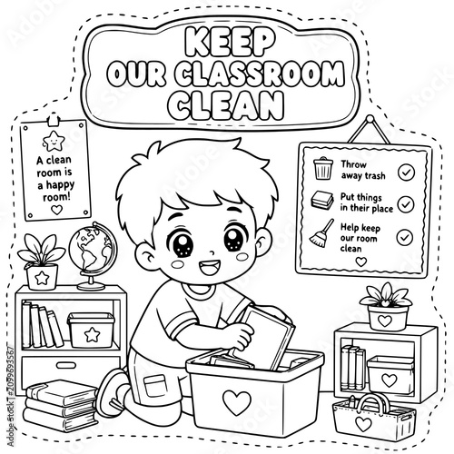 Classroom Rules Coloring Templates for DIY Crafts & Bulletin Board Decor | Printable School Behavior Posters Positive Classroom Expectations Character Education Respect Responsibility and Social Skill
