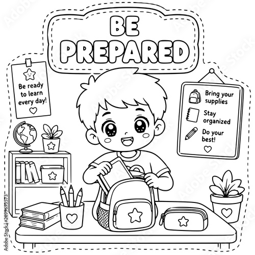 Classroom Rules Coloring Templates for DIY Crafts & Bulletin Board Decor | Printable School Behavior Posters Positive Classroom Expectations Character Education Respect Responsibility and Social Skill