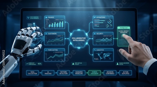 Human and Robot Collaboration for Business Intelligence