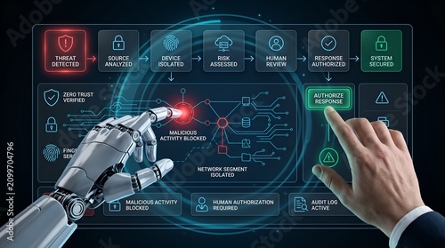 Cybersecurity Automation Robot and Human Collaboration for Threat Response