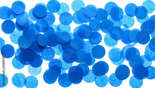 Scattered Blue Confetti Cir...