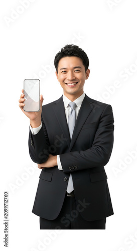 Smiling Asian Businessman H...