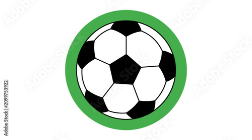 Εκτύπωση καμβά Classic black and white soccer ball design.