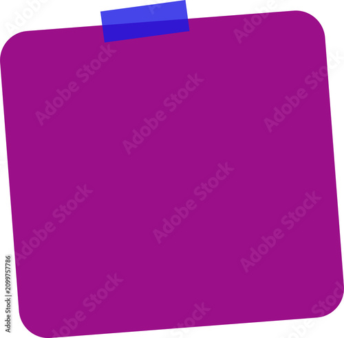 Purple square with blue corner tab icon