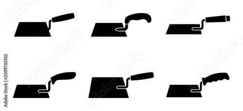 Photos Trowel Set, Construction Tools, Masonry Equipment, Building Implements, DIY Hand