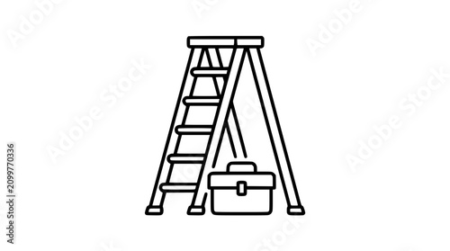 Ladder and Toolbox Icon