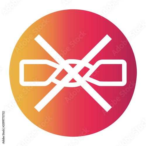 Schilderij op canvas shapes and symbols Gradient icon