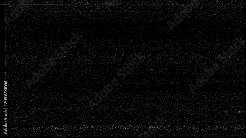 Abstract digital signal interference and static noise on a black screen background.
