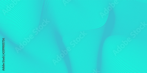 Cuadro en lienzo Elegant  blue green cyber nano information 3d