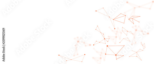 Abstract white digital technology futuristic communication high tech concept dots global lines connect network background vectors