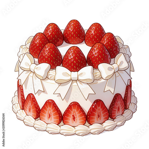 Strawberry Cake Decoration Transparent Background