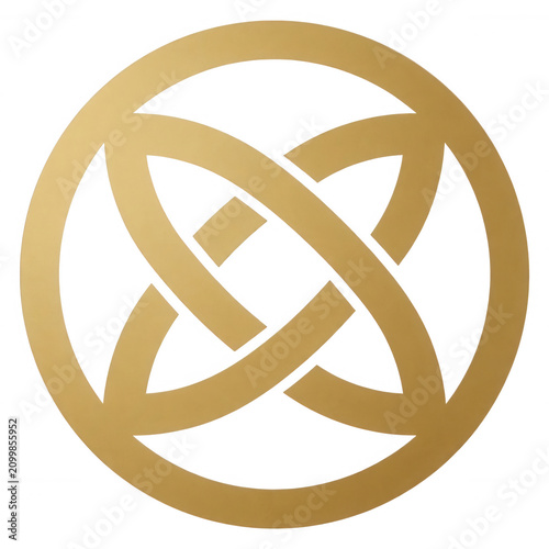 Gold Geometric Logo Transparent Background