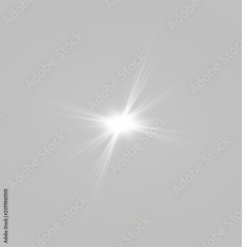 Foto Transparent white stars create elegant clusters of sparkling light