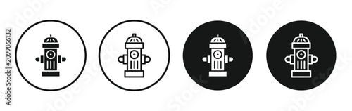 Canvastavla Fire hydrant icon for apps projects