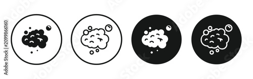 Bild auf Leinwand Foam icon for apps projects