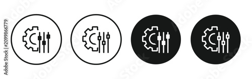 Quadro su tela Mass customization icon for apps projects