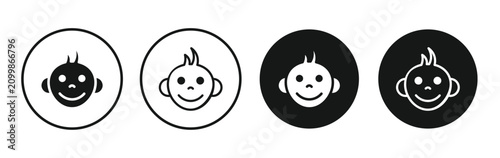Fotografía Monkey icon for apps projects
