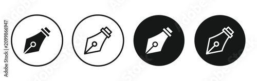 Foto Pen nib icon for apps projects