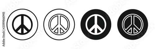 Cuadro en lienzo Peace icon for apps projects