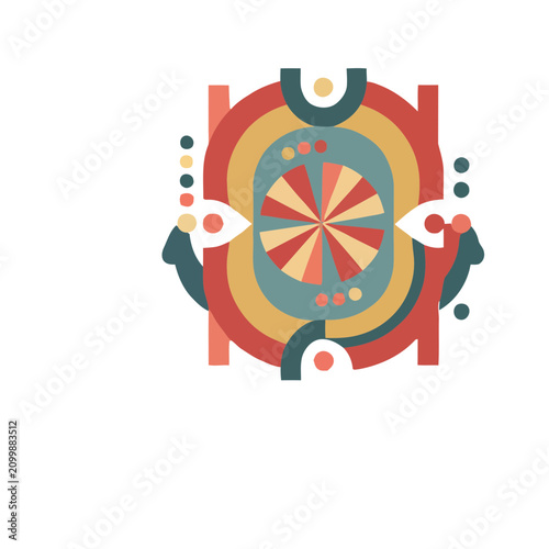 Abstract Geometric Shapes and Colors