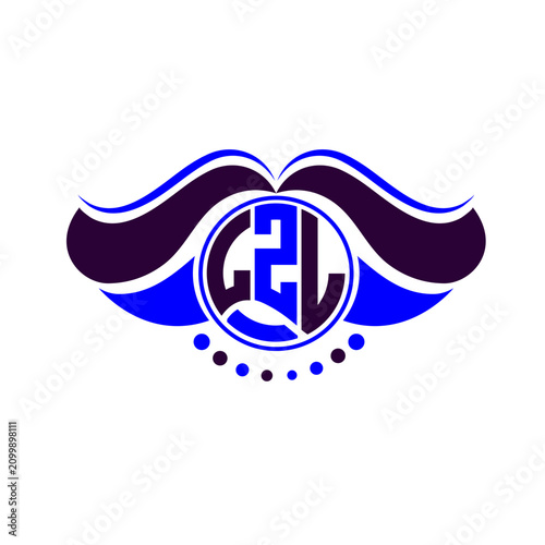 LZL letter logo creative design. LZL unique design