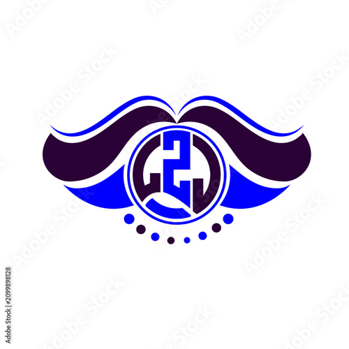 LZJ letter logo creative design. LZJ unique design