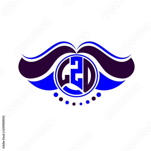 LZO letter logo creative design. LZO unique design