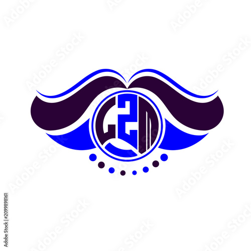LZM letter logo creative design. LZM unique design