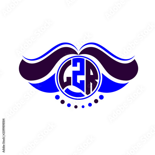LZR letter logo creative design. LZR unique design