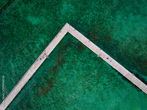 Walking on the Busselton boardwalk