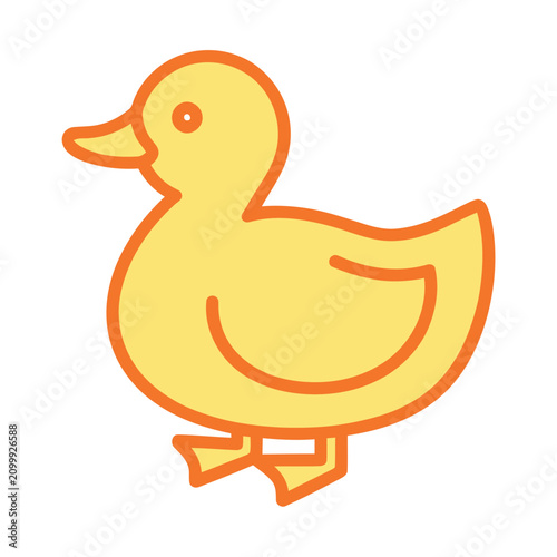 Yellow duck illustration