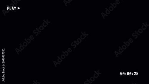 Analog Play Button Animation Alpha Channel