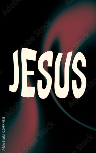 Inspirational Faith and Jesus Text Poster Designs on Black Background