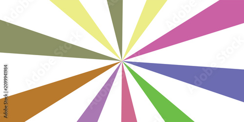 Retro sunburst background with colorful rays, vintage pop art starburst vector, vibrant radial sun beam pattern for poster design