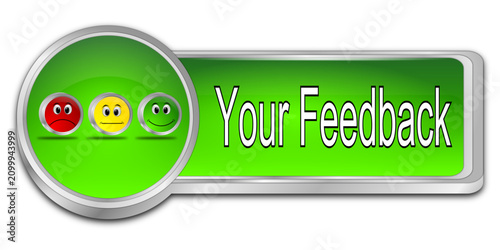 Your Feedback Button - 3D illustration
