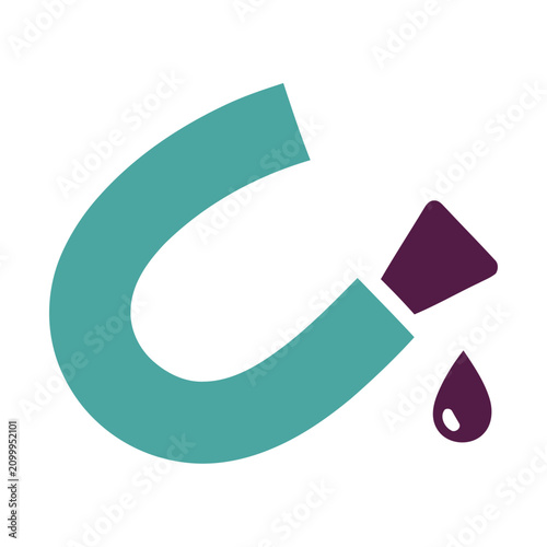 Abstract shape with dripping liquid