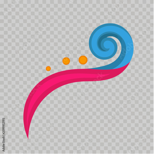 Abstract Swirl with Dots