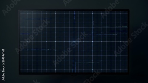 Dark mode user interface coordinate grid with subtle digital glitch lines